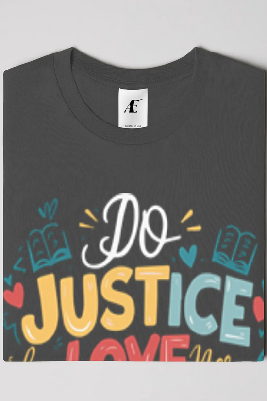 Micah 6:8 Heavyweight Oversized Tee